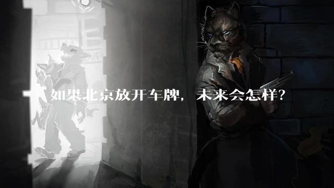 如果北京放开车牌，未来会怎样？